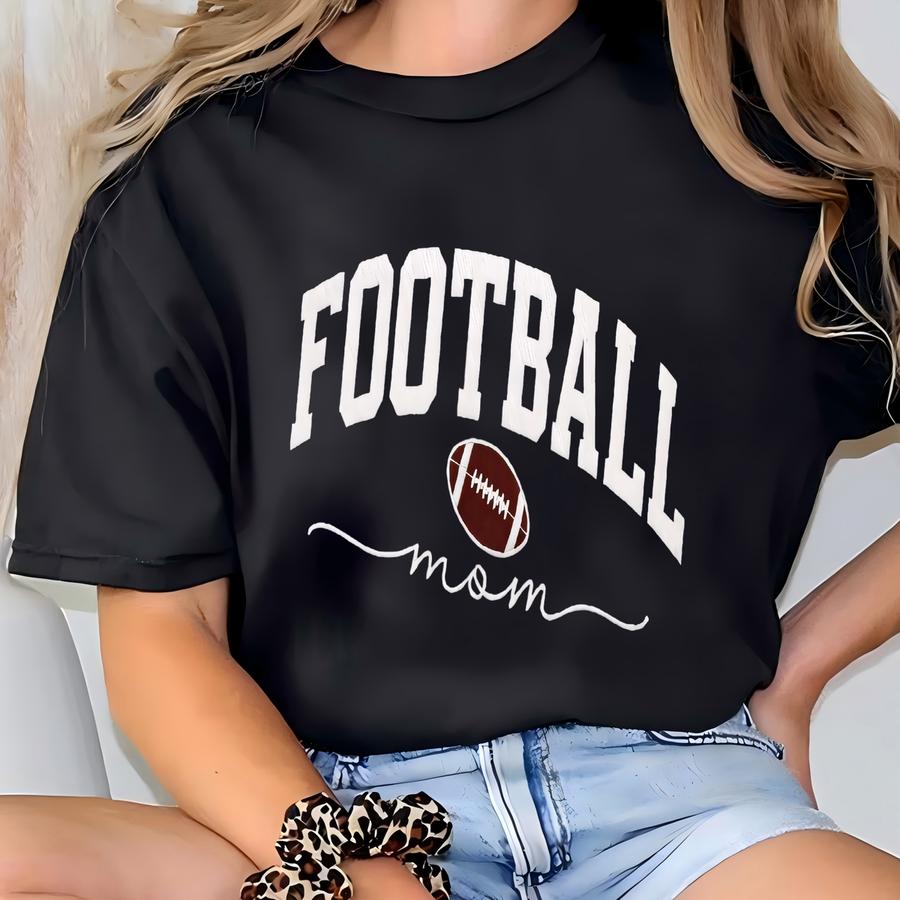 Football Mom Sweatshirt Football Mama Sweater Sports Mom Game Day Pullover Gift For Her Cute Fall Outfit Team Spirit Shirt T-shirt