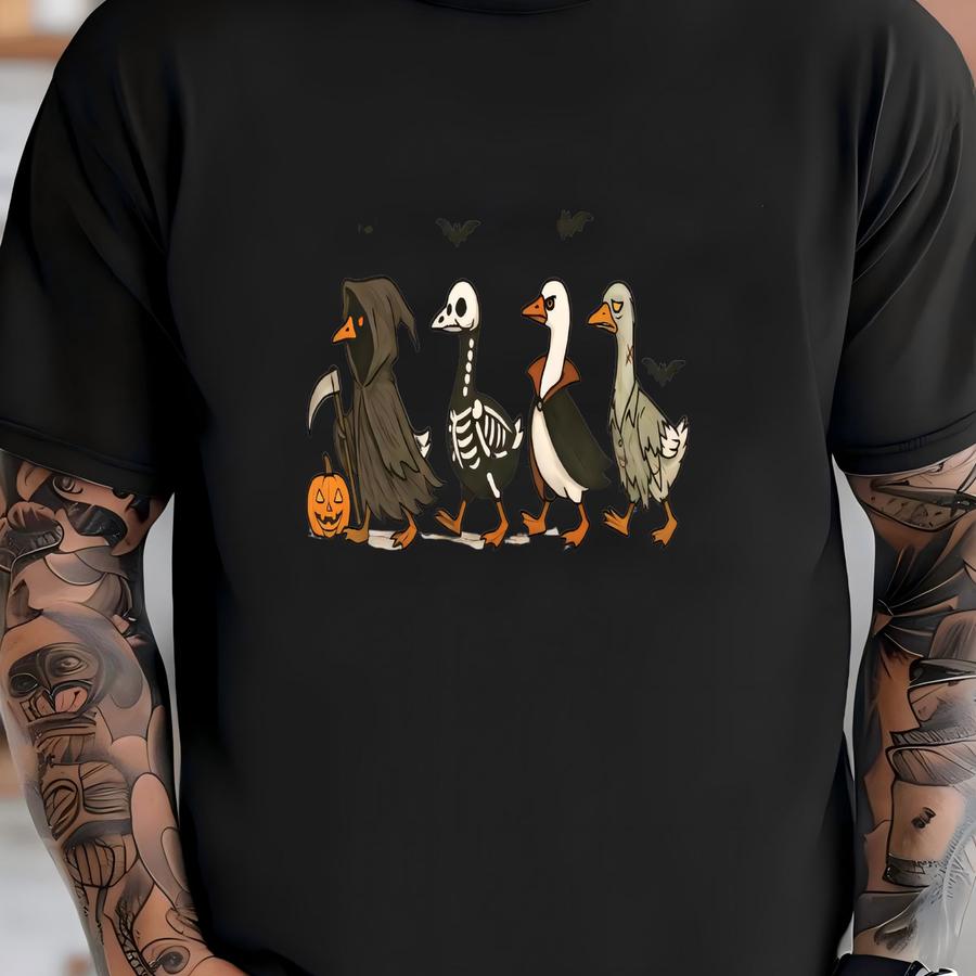 Dancing Skeleton Pumpkin Sweatshirt: Retro Halloween Shirt T-shirt