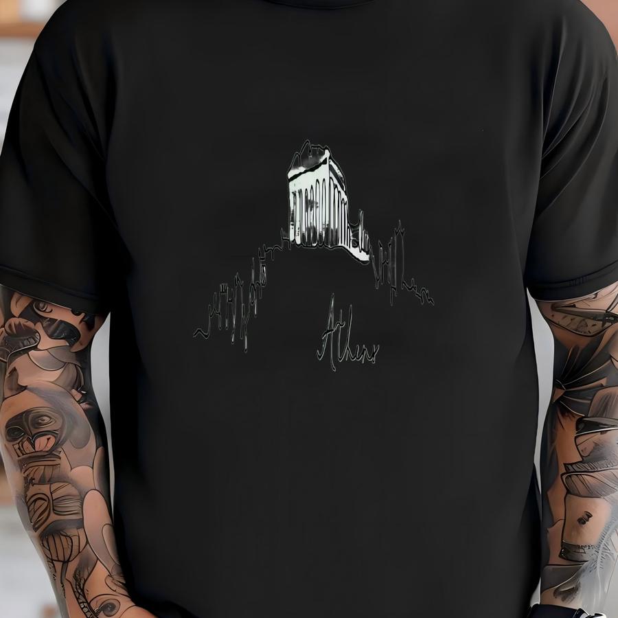 Athens Skyline Tank Top, Athens Souvenir, Athens Travel Gift, Athens Graphic Tank, Greece Souvenir, Greece Trip Outfit, Athens Summer Tank T-shirt