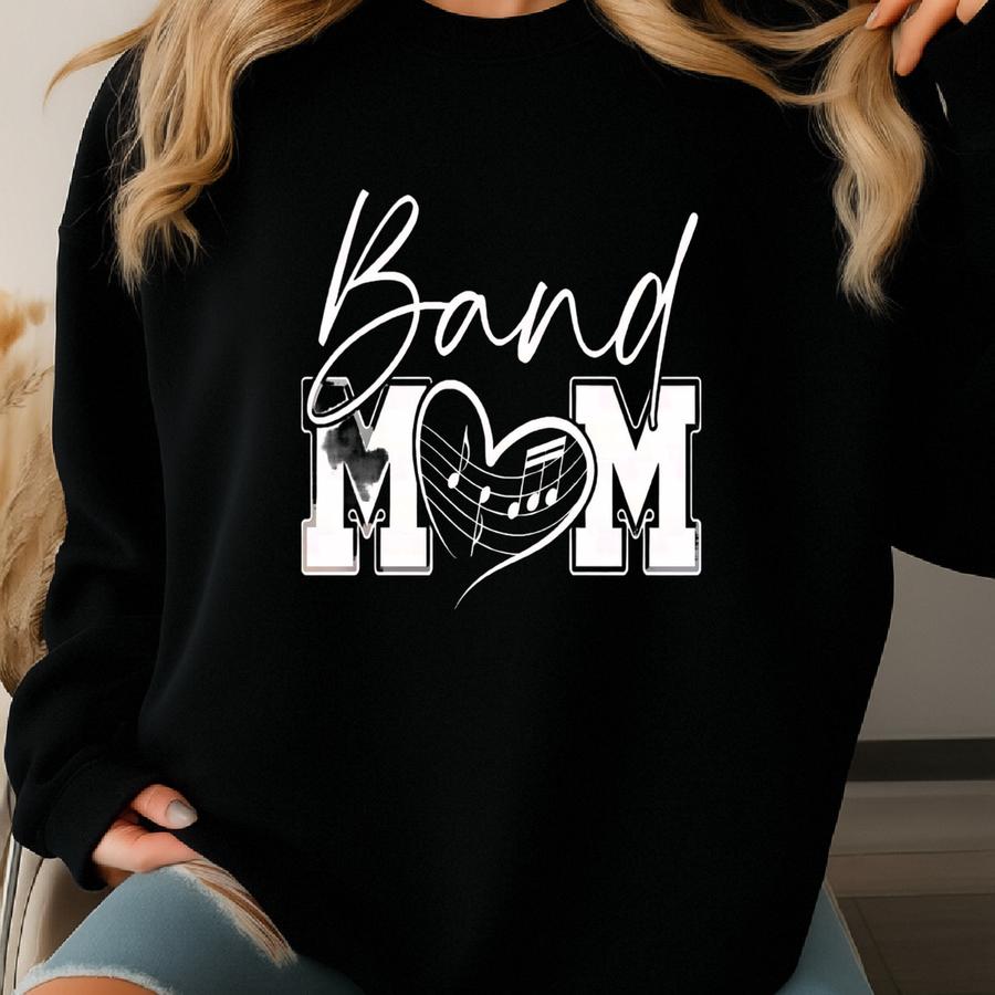 Band Mom Dtf Transfers | Ready To Press Marching Band, Band Mom, Band Direct To Film Transfers Sweatshirt