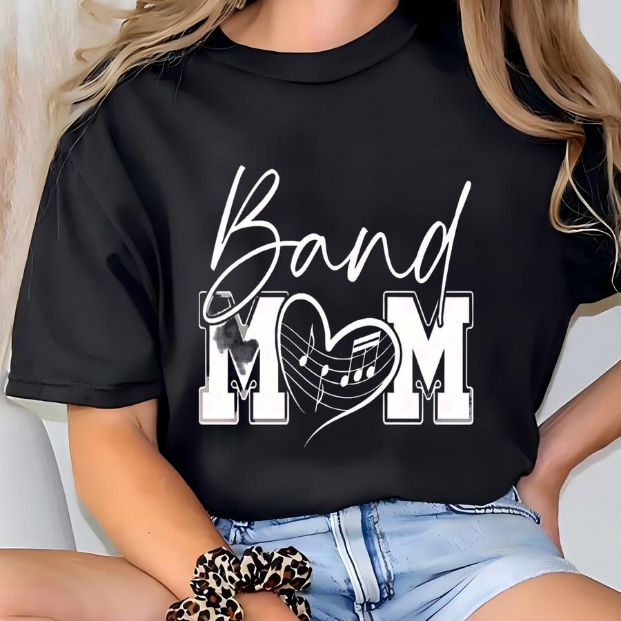 Band Mom Dtf Transfers | Ready To Press Marching Band, Band Mom, Band Direct To Film Transfers T-shirt