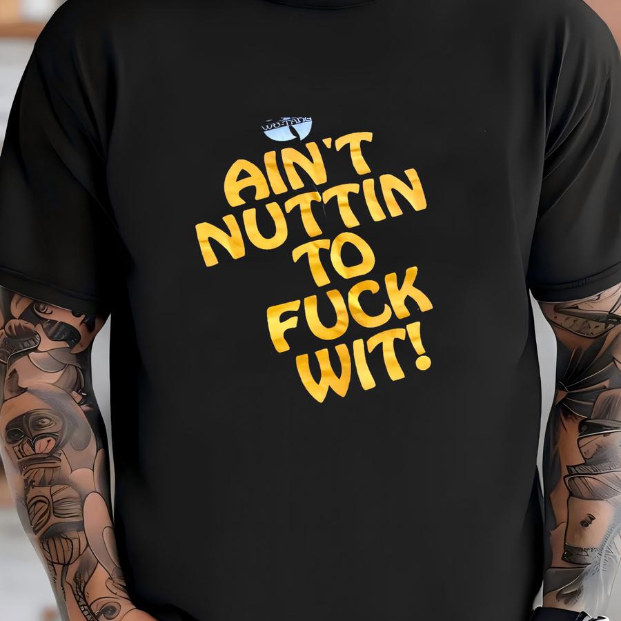 Vintage 90s Wu Tang Clan 36 Chambers Ain't Nothin To F*** Wit Rare Rap Tee Hip Hop Direct Merch Graphic Shirt Size L/xl T-shirt