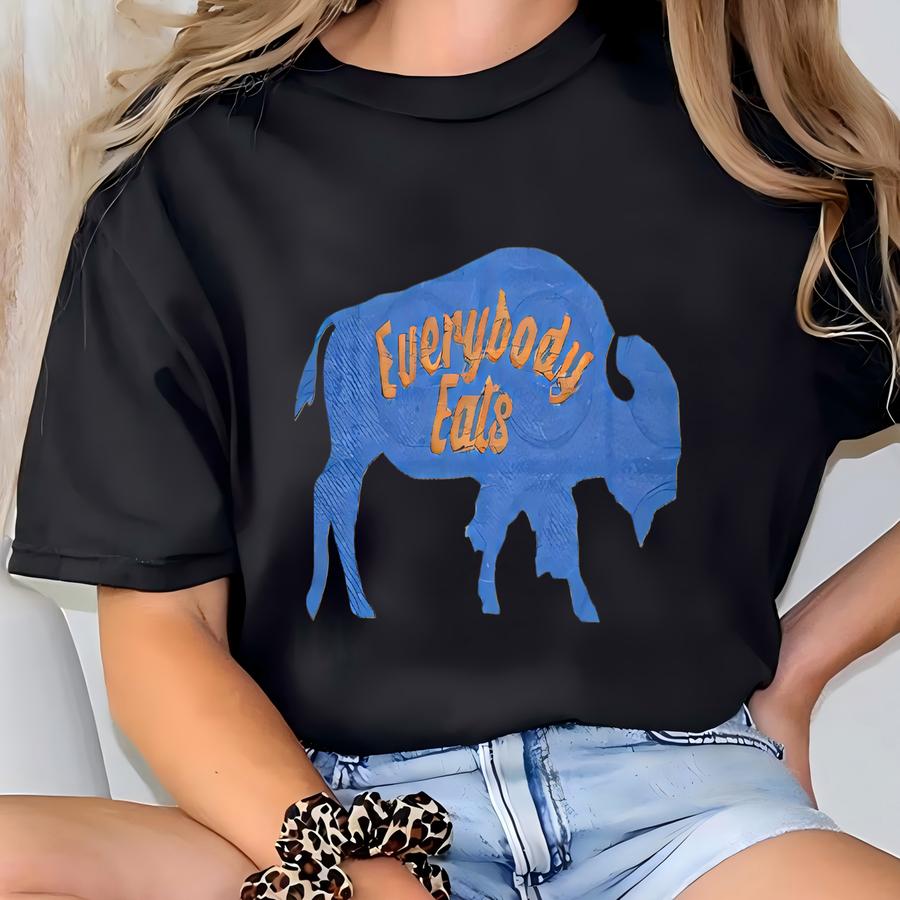 Everybody Eats Est 2024 Classic Buffalo Graphic Dad Cap - Casual Style, Unisex Hat, Perfect For Activities, Gift For Anyone T-shirt