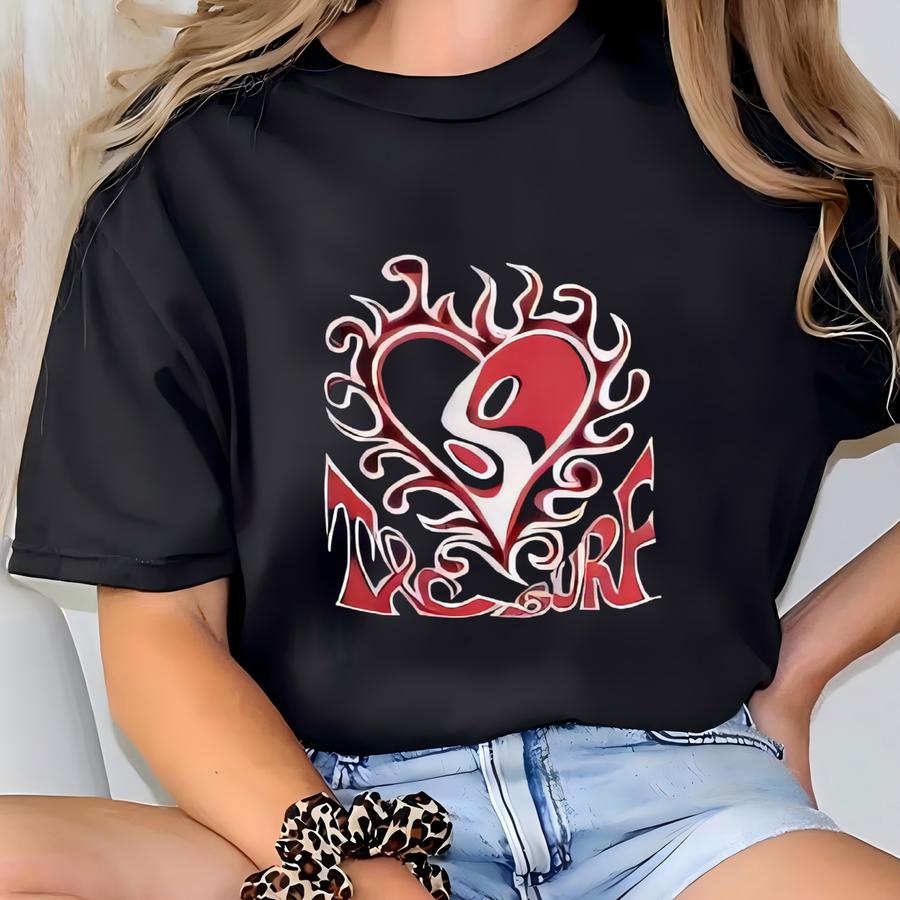 Vintage 90s Tc Surf Designs Hoodie Hawaii Style Surf Wear Single Stitch Print Logo Black  T-shirt