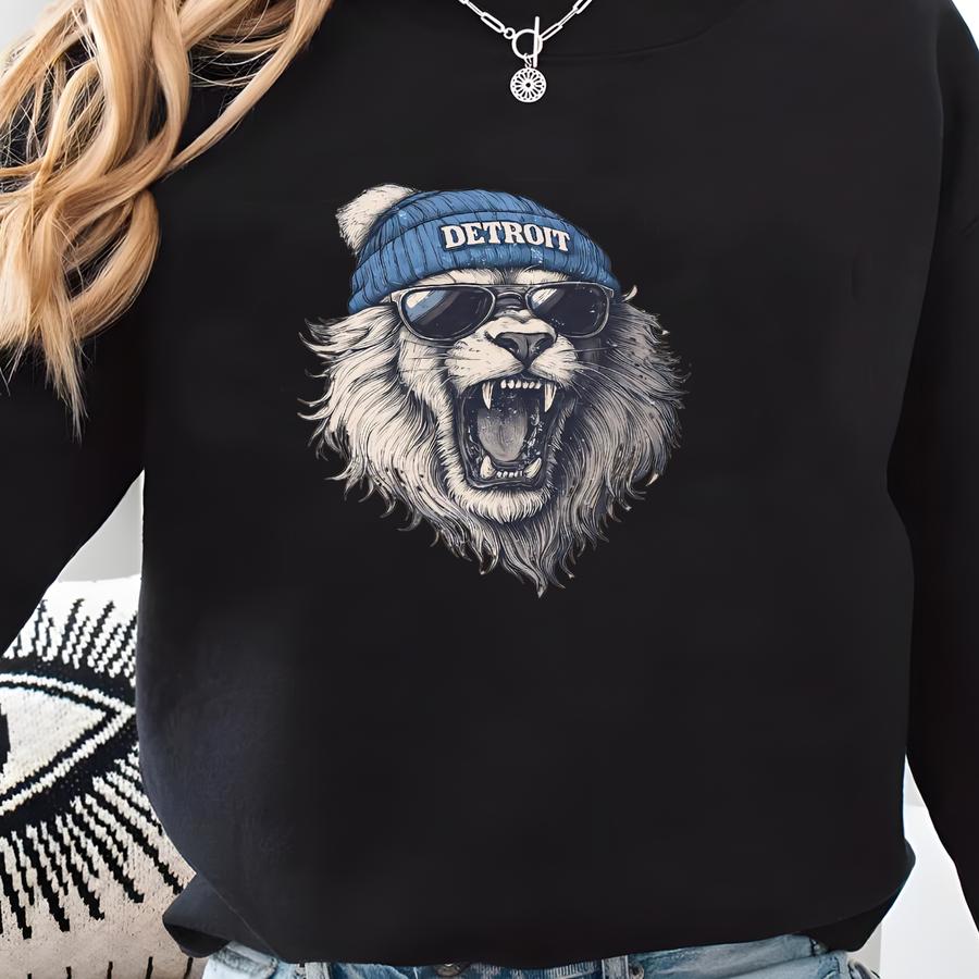 Detroit Football Shirt, Detroit Football Sweatshirt, Vintage Style Detroit Football Shirt, Sunday Football Sweatshirt