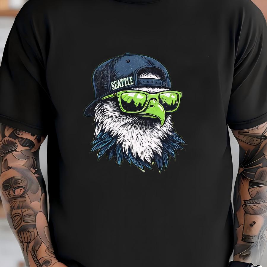 Seattle Football Crewneck Sweatshirt, Vintage Sports Fan Apparel, Game Day Gift, Unisex Seattle Sweatshirt, Seattle Football Fan T-shirt