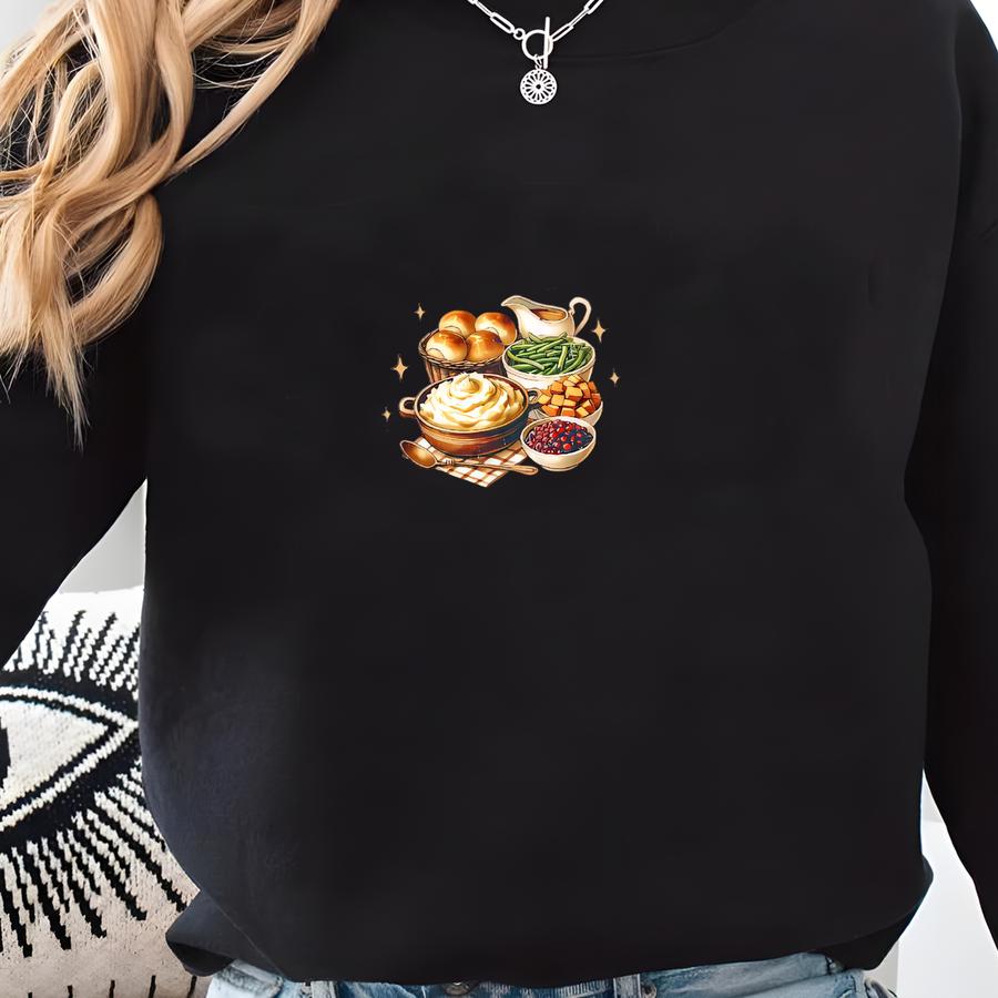 Side Chick Social Club Sweatshirt, Funny Thanksgiving Shirt, Thanksgiving Dinner Tee,turkey Dinner Tee Gift, Sweater Weather,cozy Season Sweatshirt