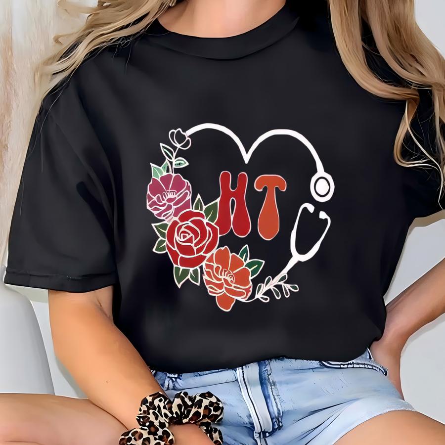 Stethoscope Heart Fall Nurse Shirt: Autumn Rn Doctor Gift T-shirt