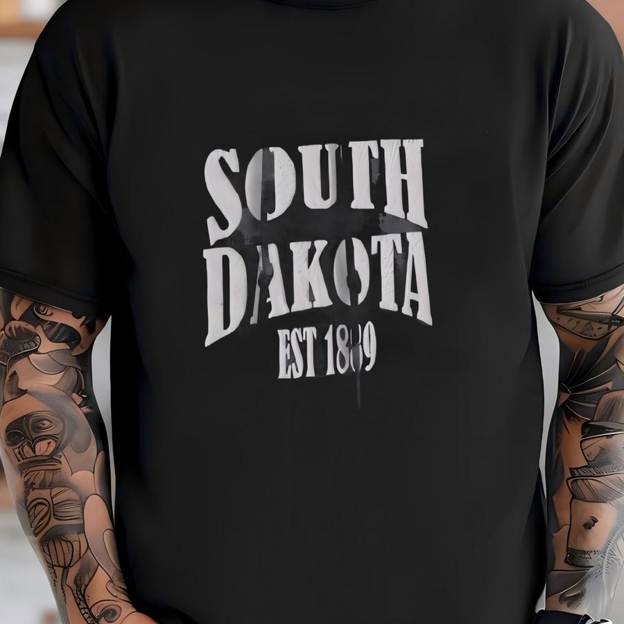 South Dakota Hoodie: Unisex Cotton Blend, Traveler Gift T-shirt