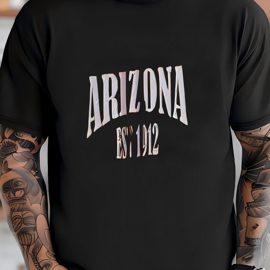 Y Hoodie Arizona Gift, Unisex Heavy Blend™, Stylish Font, Perfect Travelers, Custom State Design, Text, Cotton Trust T-shirt