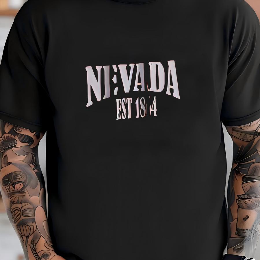 Y Hoodie Nevada Gift, Unisex Heavy Blend™, Stylish Font, Perfect Travelers, Custom State Design, Text, Cotton Trust T-shirt