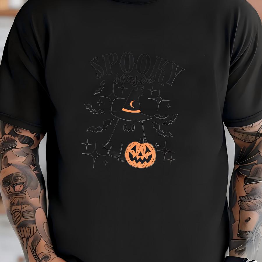 Spooky Season Ghost Svg | Halloween Svg | Spooky Season Svg | Tshirt Design | Cute Halloween Design T-shirt