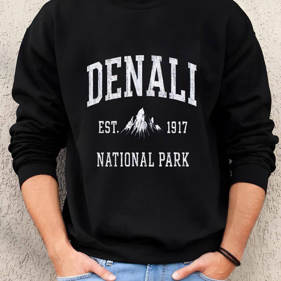 Denali National Park Shirt: Hiking Tee Sweatshirt
