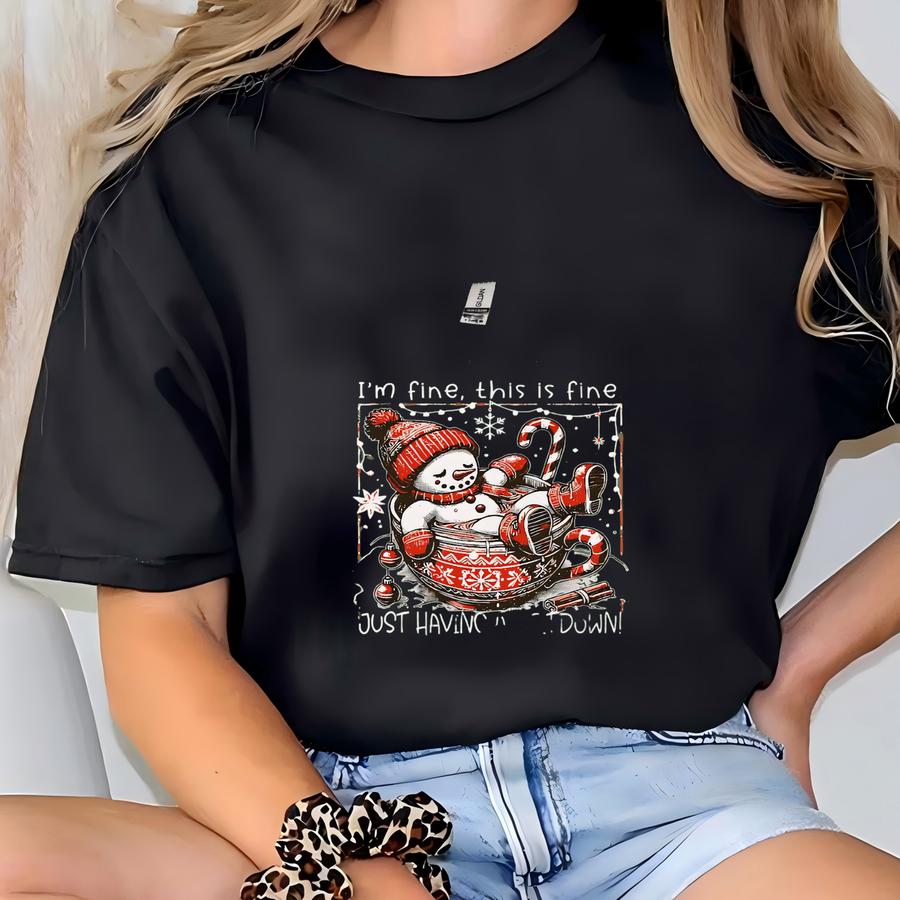 I'm Having A Meltdown Sweatshirt,snowman Sweatshirt, Funny Christmas Family Shirt, Christmas Sweatshirt, Holiday Sweater T-shirt