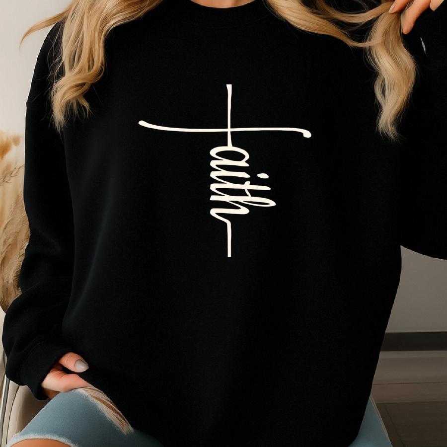 Faith Shirt, Faith Cross Shirt, Christian Gift, Faith Gift, Christian Shirts, Love And Grace Shirt, Faith Cross, Jesus Shirt, Shirt Sweatshirt
