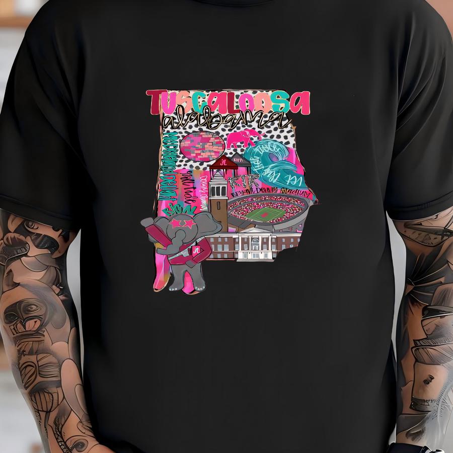 Preppy Tuscaloosa Sweatshirt | University Of Inspired Game Day Pullover | Ua College Graphic Crewneck T-shirt