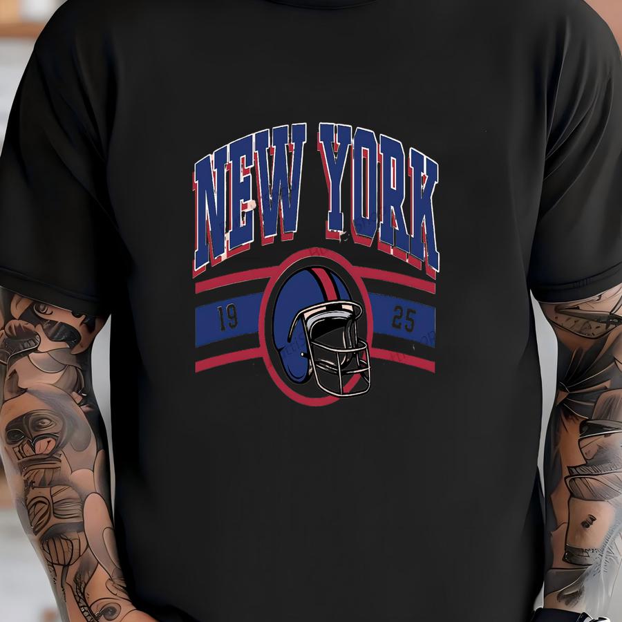 Vintage New York Football Png, Game Day Png, New York Png, Sports Design, Sublimation Football Graphic, Game Day Png, Digital Download. T-shirt