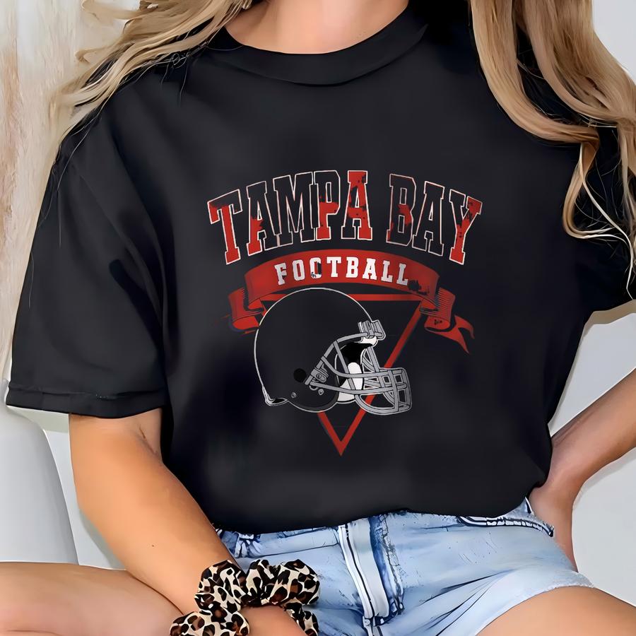 Tampa Bay Football Sweatshirt, Vintage Tampa Bay Football Crewneck, Tampa Bay Football Shirt, Football Sunday Pullover T-shirt
