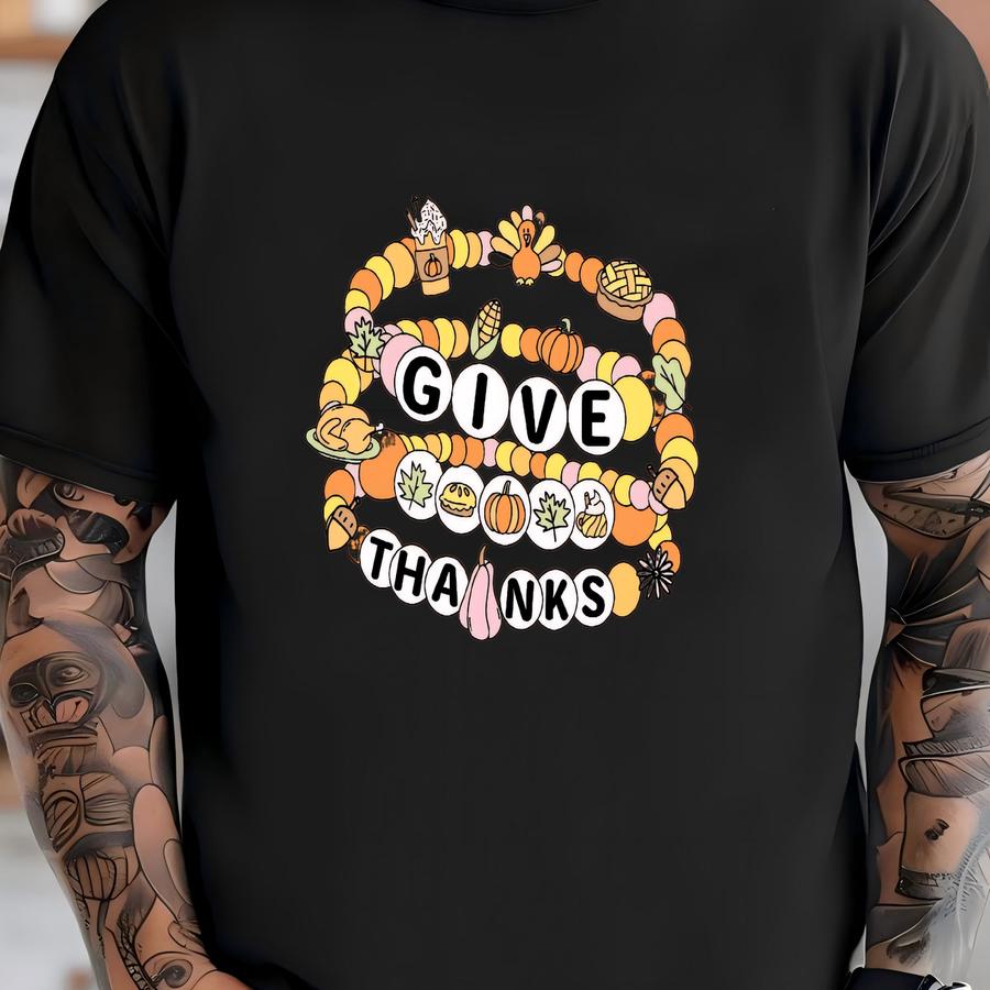 ® Religious Hoodie, Cute Give Thanks Thanksgiving Shirt, Give Thanks Tee, Thanksgiving Tee, Cute Thanksgiving Women Gift T-shirt