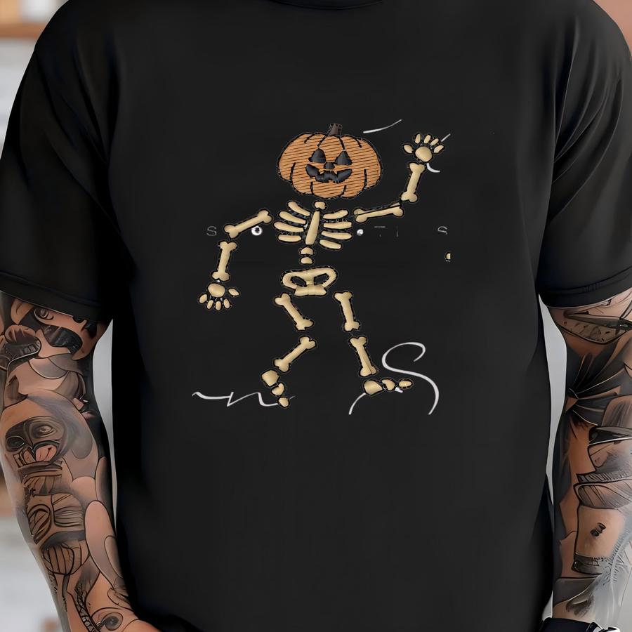 Pumpkin Skeletons Y Download (3 Sizes) T-shirt
