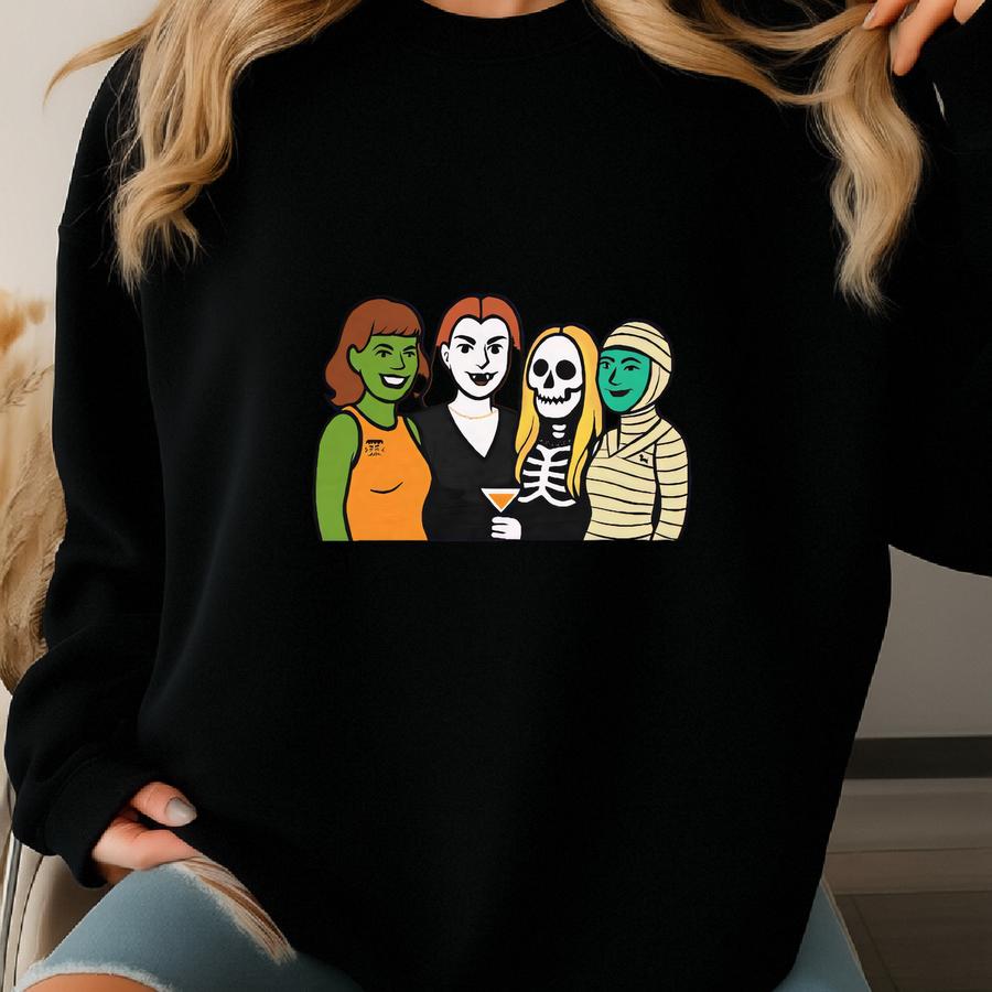 Ghouls Just Wanna Have Fun Unique Graphic Halloween Tee For Girlfriends Night Out Party Or Birthday Gift Sweatshirt