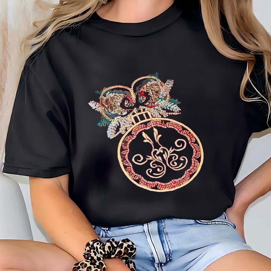 Dinner Napkin Set Of Six, Y, Christmas Ornament With 3d Pine Cones In Choice Of Napkin Colors T-shirt