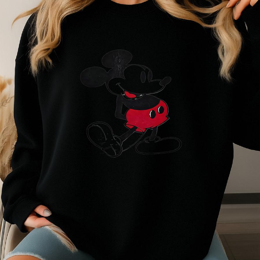 Vintage 1980s  Mouse Made In Usa Gray Crewneck Sweatshirt (fits Size Adult Small) Sweatshirt