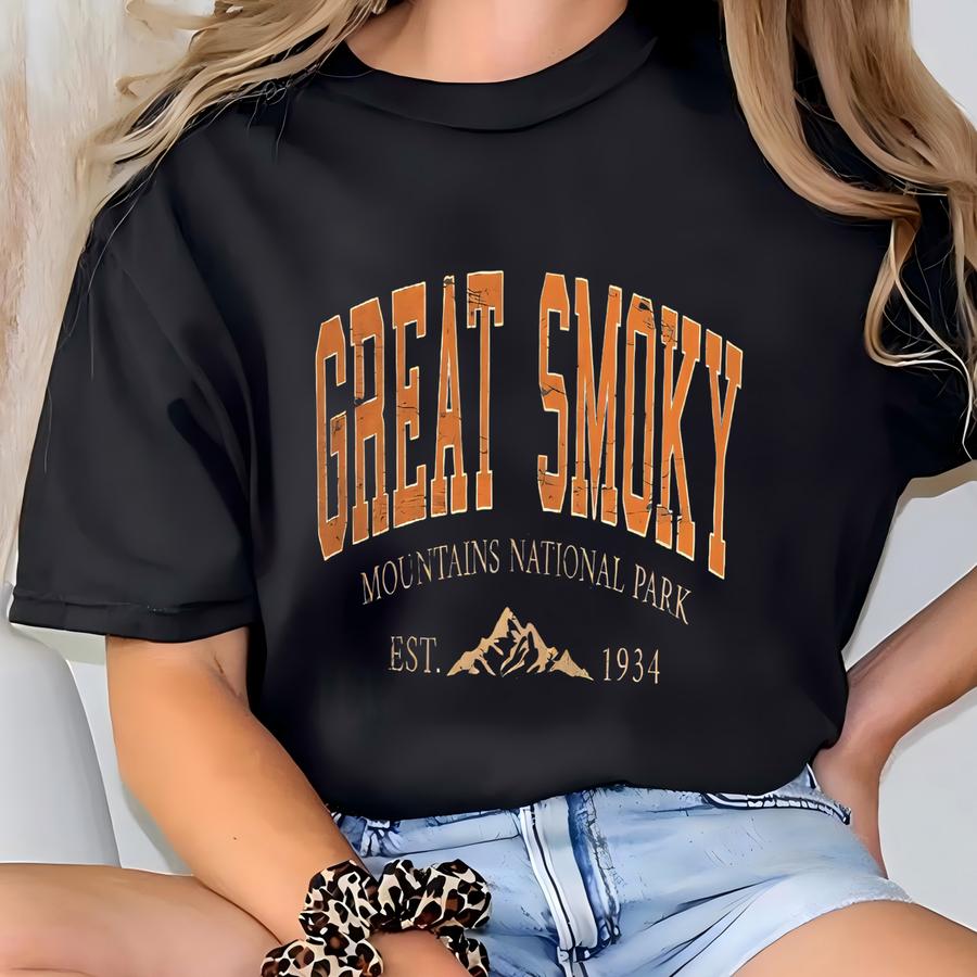 Great Smoky Mountains National Park Shirt Perfect Gift For Family Vacation Or Camping Lover T-shirt