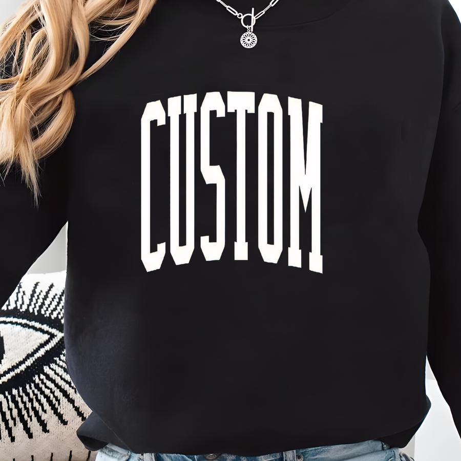 Custom Crewneck Sweatshirt - Personalized Sweatshirt - Mascot - School - Sports Mom Sweatshirt