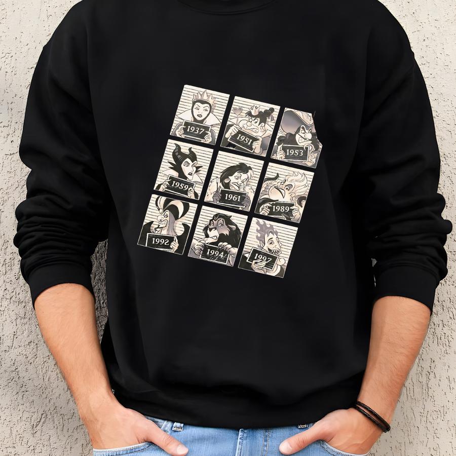 Retro Villains Halloween Comfort Color Shirt, Good To Be Bad Shirt, Villains, Ursula Shirt, Evil Queen Shirt, Cruella Shirt Sweatshirt