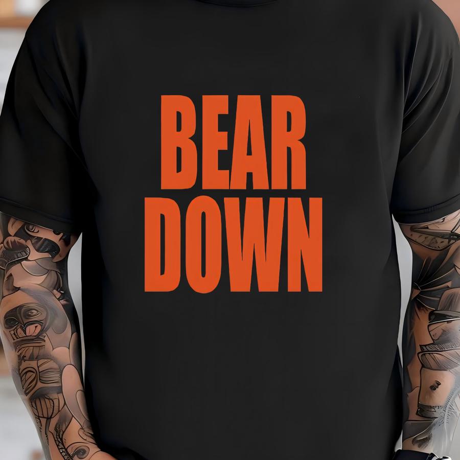 Bear Down Crew Neck Sweatshirt - Chicago Football Fans T-shirt