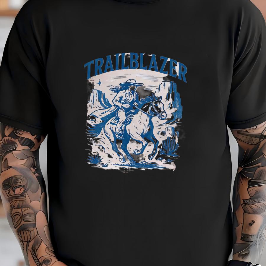 Trailblazer Vintage Cowgirl Shirt, Desert Tee, Western Graphic Tee, Bella Canvas 3001, Cowgirl Aesthetic, Country Concert Outfit, Boho Tee T-shirt