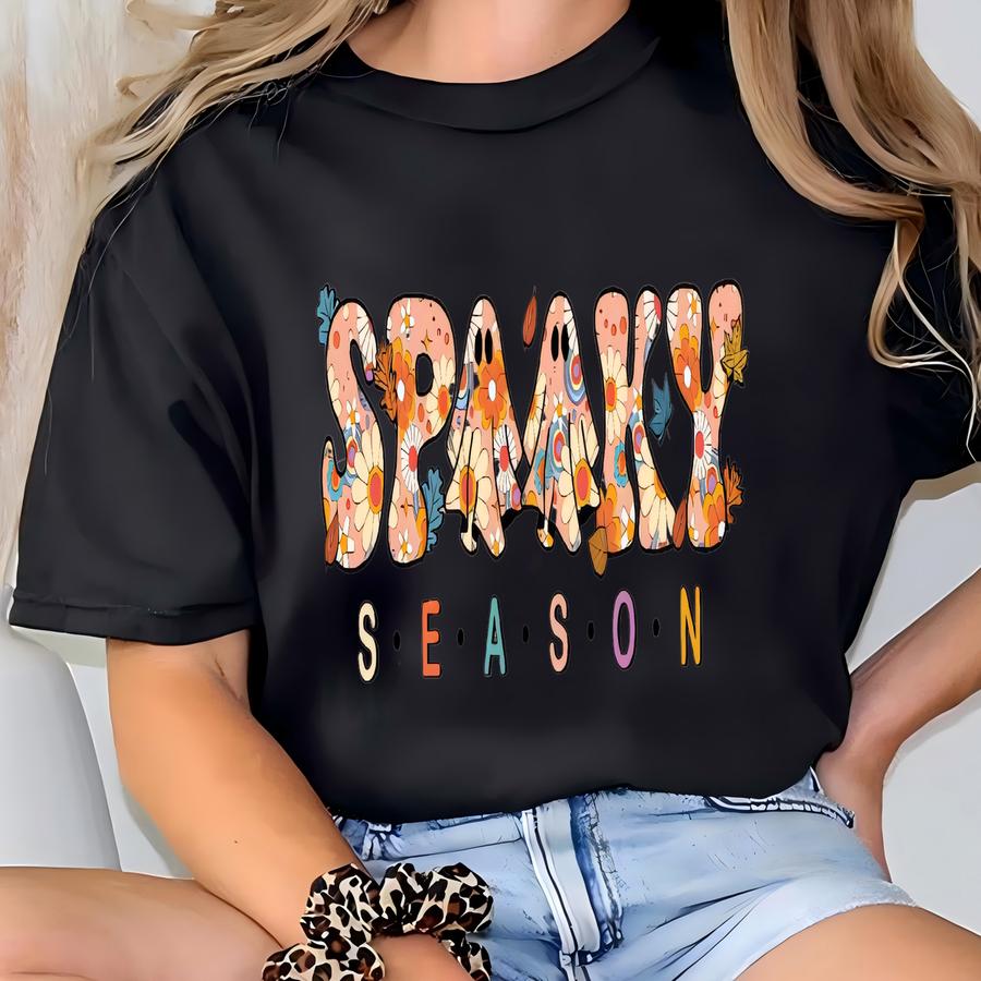 Spooky Season Sweatshirt, Halloween Fall Sweater, T-shirt