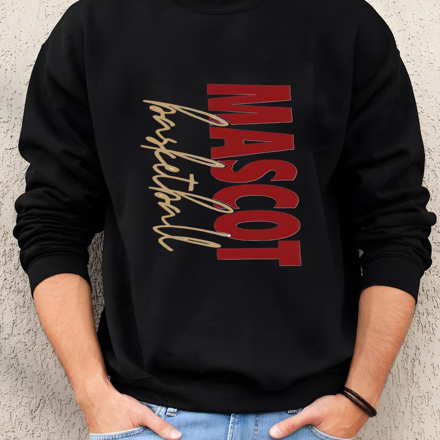 Personalization Basketball Number Sweatshirt,mascot Basketball Custom Number And Name Sweatshirt,basketball Team Sweatshirt,basketball Gift Sweatshirt