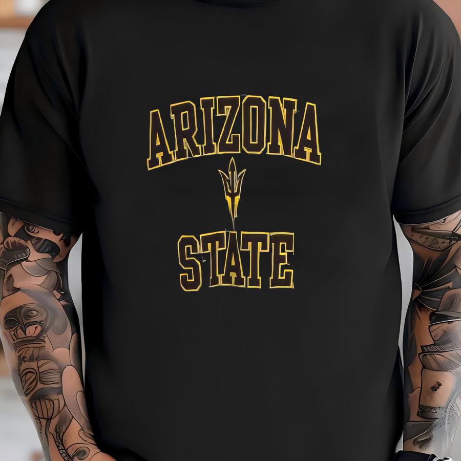 Vintage Arizona State Sun Devils Ncaa Gray Sweatshirt Large Arizona State University Big Logo Sweater Arizona State Sun Devils Jumper Size L T-shirt