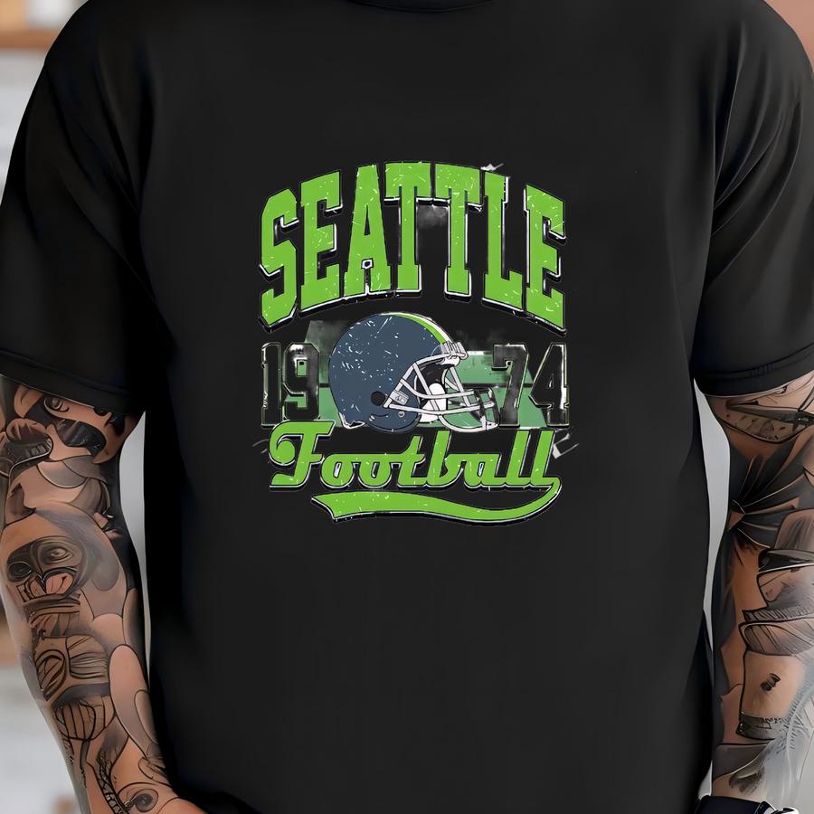5 Files Png Vintage Seattle Football, Game Day Png, Seattle Football Png, Sports Design, Sublimation Football Graphic, Game Day Png T-shirt