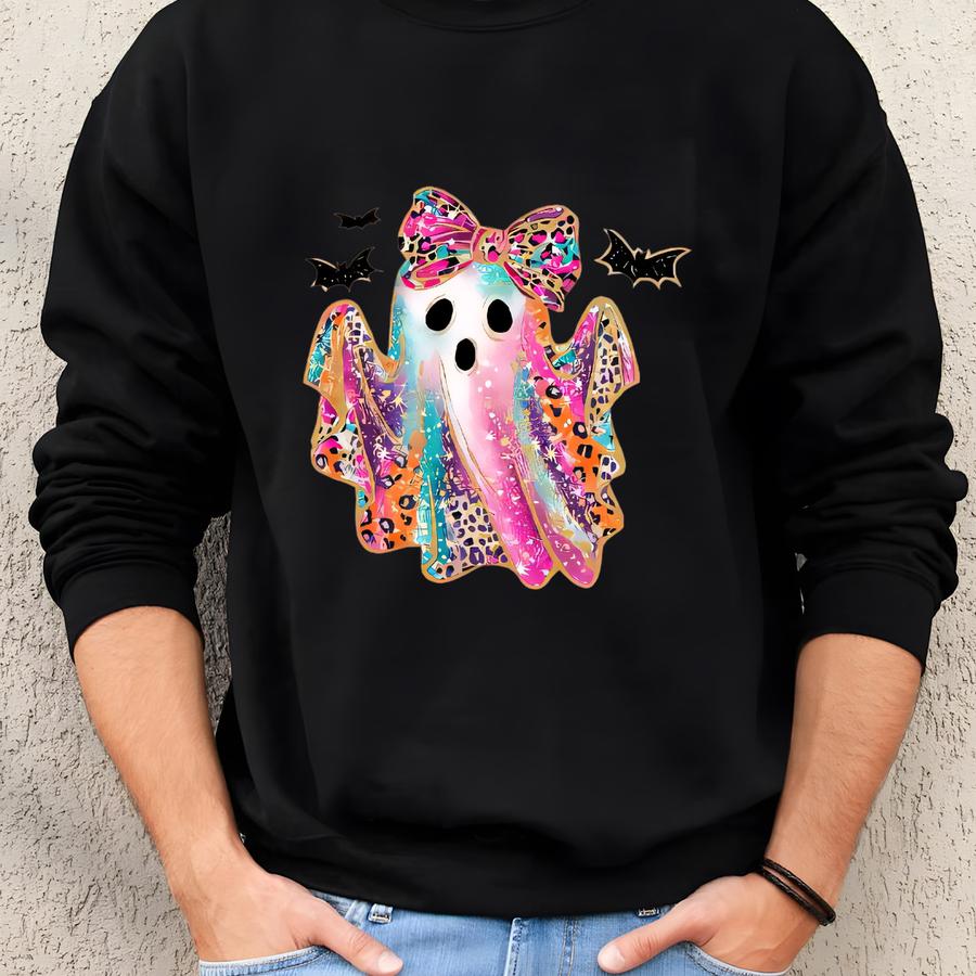 Halloween Girls Ghost Shirt, Cute Toddler Halloween Shirt Boo Girls Shirt Halloween Shirts For Toddler Girls Halloween Little Girl Shirts Sweatshirt