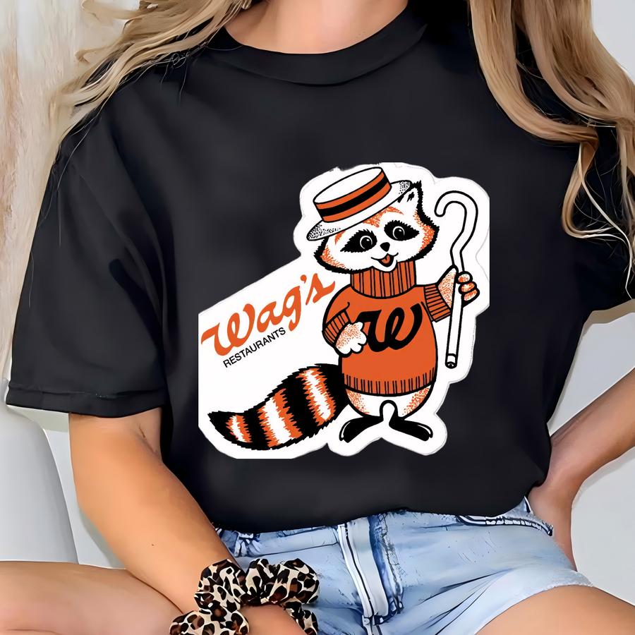 Wag's Restaurants Retro Sticker - Bygone Brand T-shirt