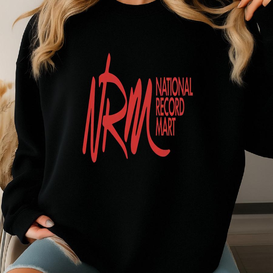 National Record Mart Nrm Retro Sticker - Bygone Brand Sweatshirt