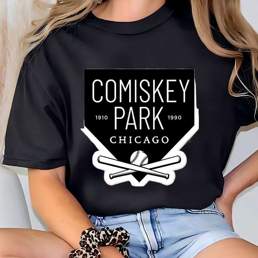 Comiskey Park Chicago Retro Sticker - Bygone Brand T-shirt