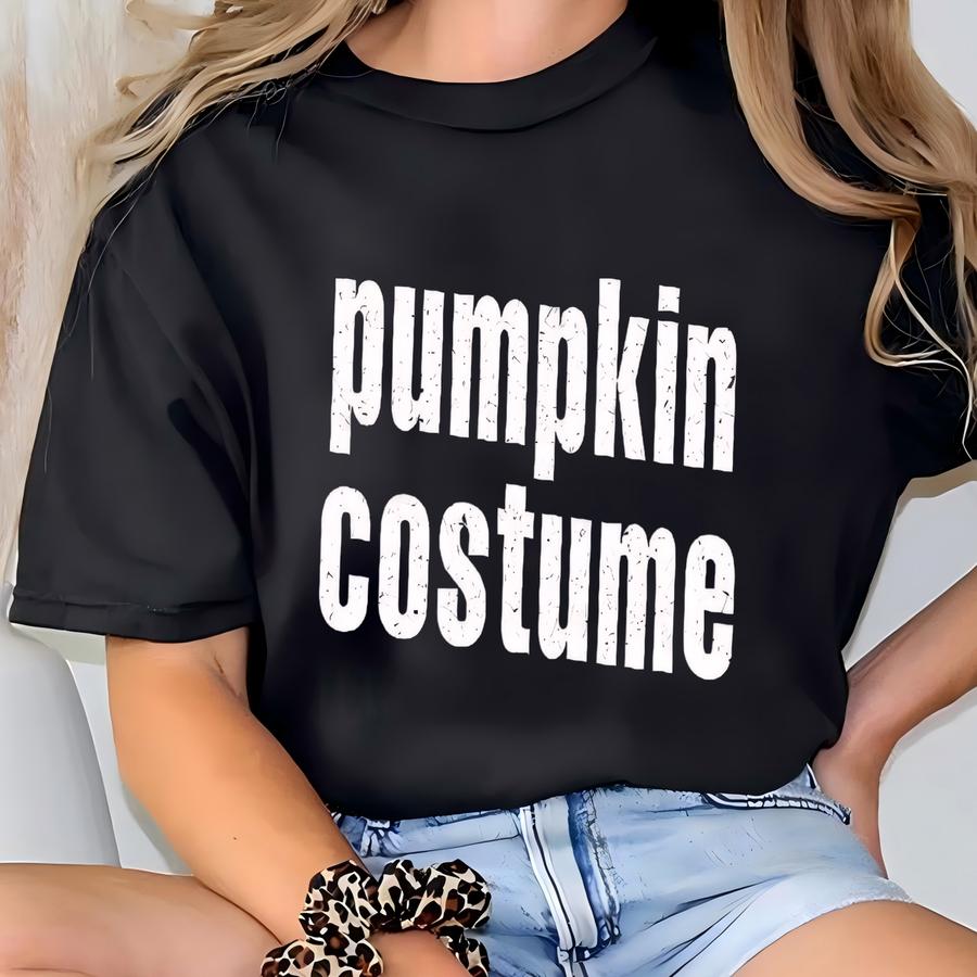 Funny Pumpkin Halloween Shirt: Unisex Party Costume Tee T-shirt