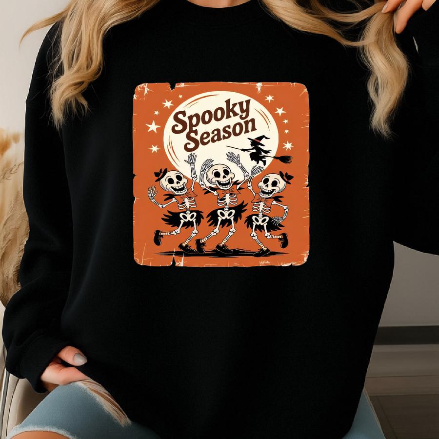 Spooky Season Sweatshirt, Retro Spooky Sweater, Spooky Halloween, Halloween Hoodie, Fall Vibes, Cozy Season Sweatshirt, Halloween Gift Sweatshirt