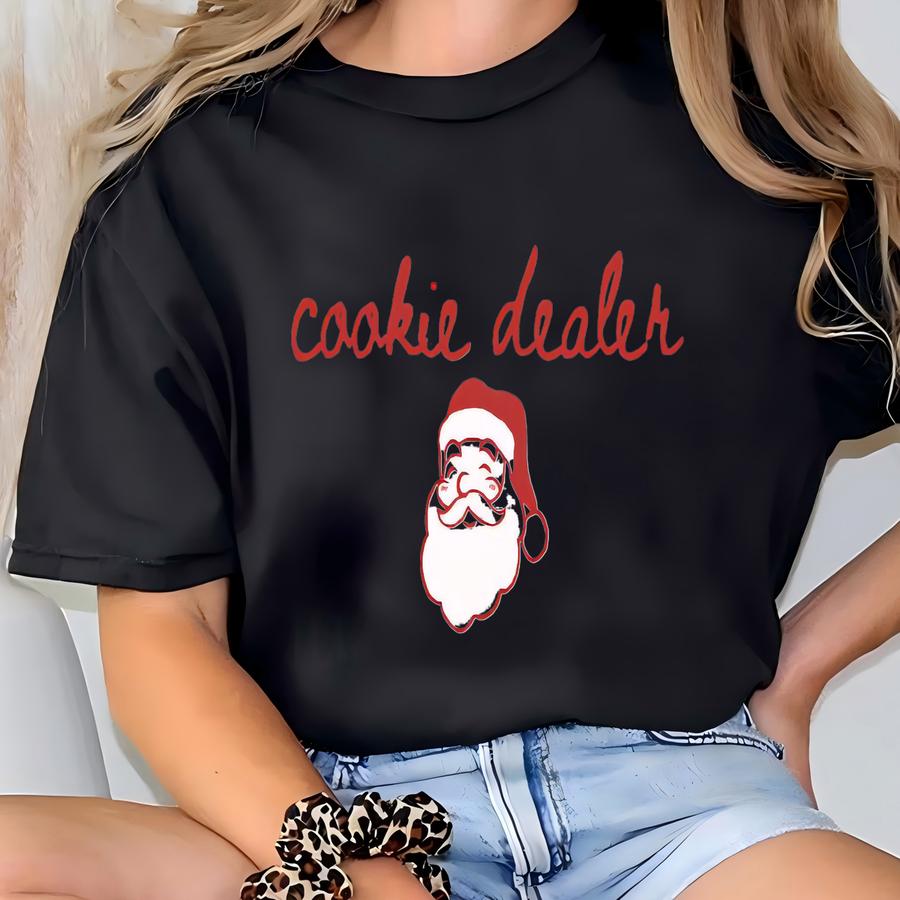Christmas Cookie Dealer Shirt Funny Santa Baking Tee Holiday Cookie Shirt Gift For Bakers Festive Baking Shirt For Christmas T-shirt