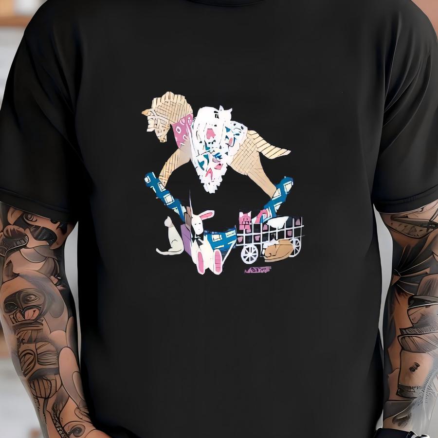 Vintage 1980's To 1990's Polo Collared Grandma Style Sweatshirt / Horse / M To L T-shirt