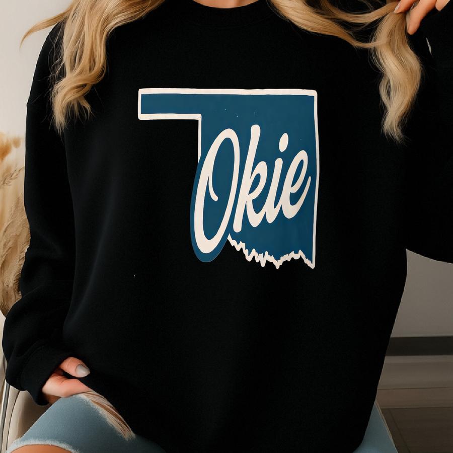 Okie Denim Sweatshirt