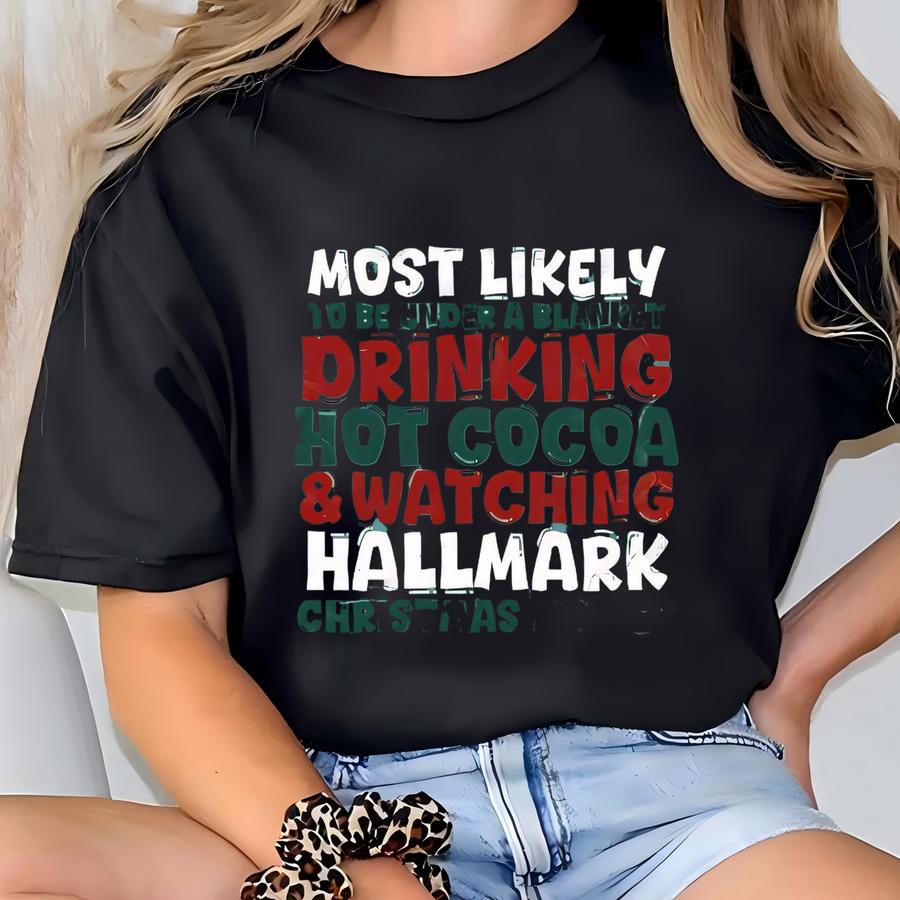 Christmas Movie Watching Shirt: Cozy Winter Tee T-shirt