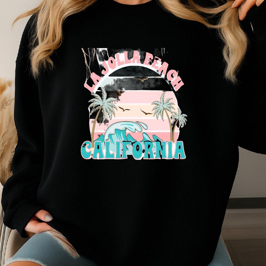 La Jolla Beach Youth Tee, Summer Vibes T-shirt, Al Style Shirt, California Graphic Tee, Perfect For Beach Days Sweatshirt