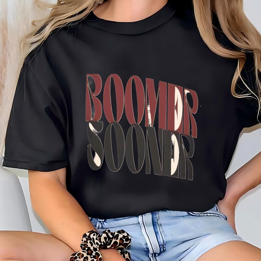 Boomer Sooner Unisex Cotton Tee: Game Day Apparel T-shirt