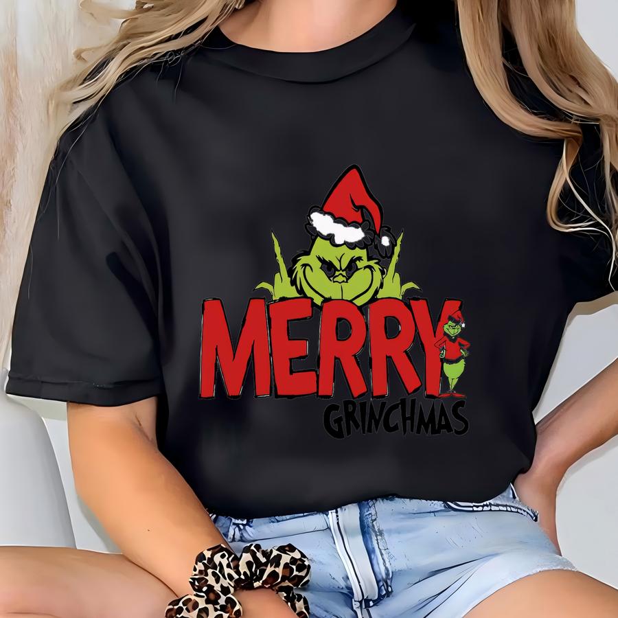 Merry Mas Sweatshirt | Funny Holyday Crewneck | Holiday Humor Gift | Retro Shirt | Cozy Xmas Sweater - Lover Gift T-shirt