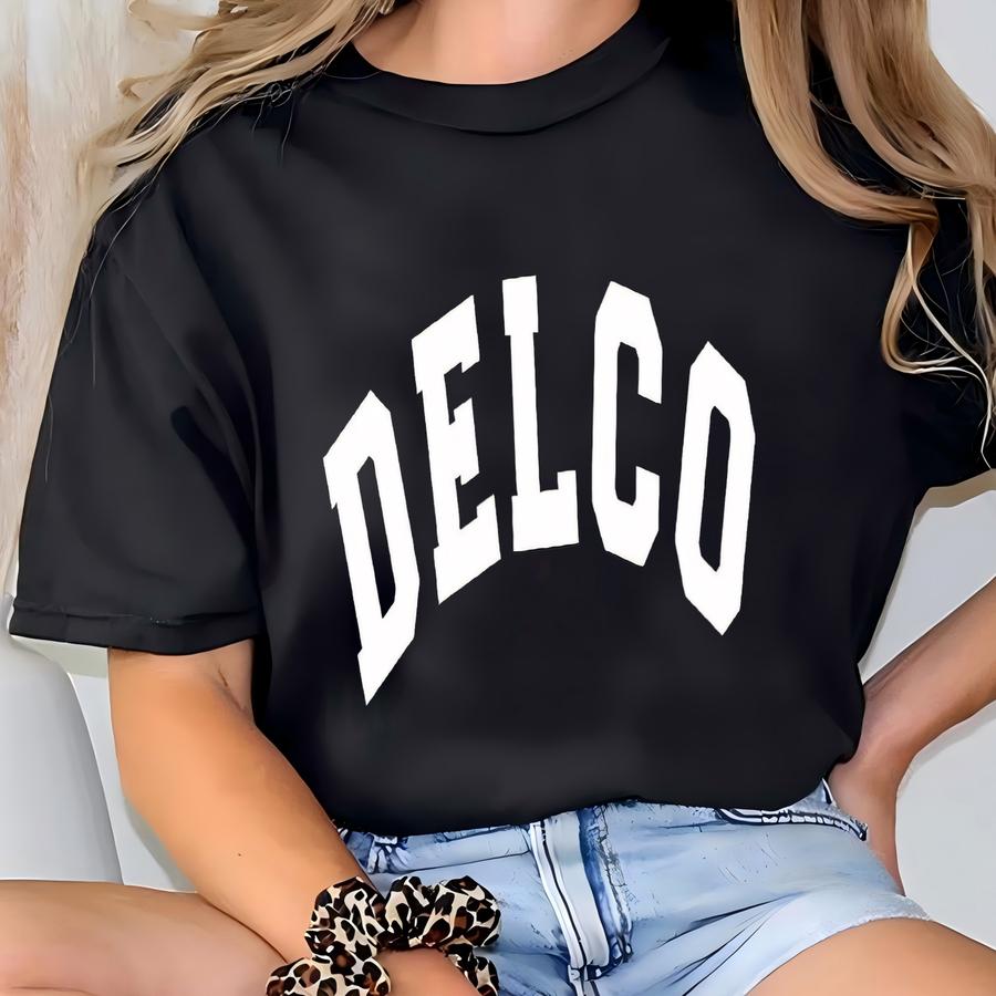Delco Delaware County Pa Sweatshirt: Hometown Pride Crewneck T-shirt